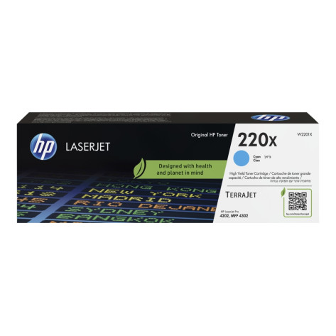 Тонер касета HP 220X Cyan Original LaserJet Toner Cartridge - W2201X