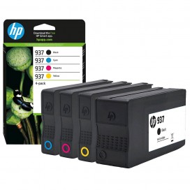 HP 937 CMYK Ink Cartridge 4-Pack - 6C400NE