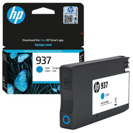 Мастилница HP 937 Cyan Original Ink Cartridge - 4S6W2NE