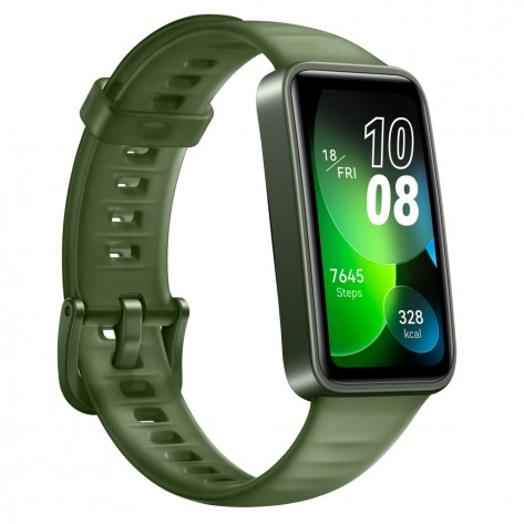 Смарт часовник Huawei Band 8 Emerald Green, Ahsoka-B19, 1.47", Amoled,194x368, BT 5.0, Silicone Strap - 6941487291410