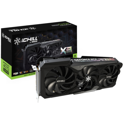 Видео карта Inno 3D GeForce RTX 4070 Super 12GB GDDR6X iChill X3 - C407S3-126XX-186148H