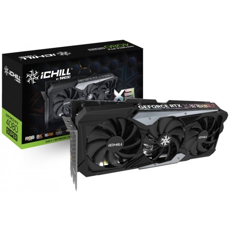 Видео карта Inno 3D GeForce RTX 4080 Super 16GB GDDR6X iChill X3 - C408S3-166XX-187049H