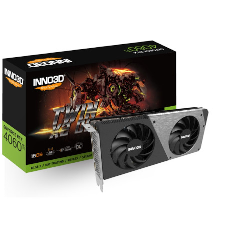 Видео карта Inno3D GeForce RTX 4060 Ti Twin X2 OC - N406T2-16D6X-178055N