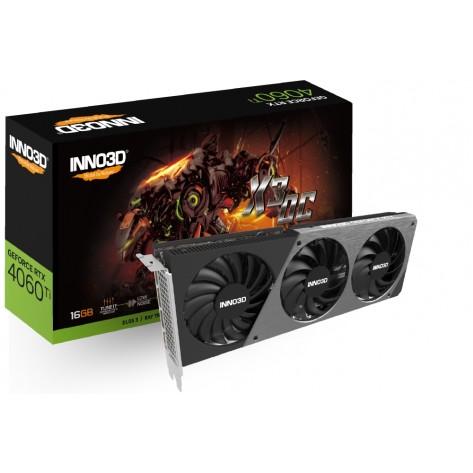 Видео карта Inno3D GeForce RTX 4060 Ti X3 OC - N406T3-08D6X-171153L