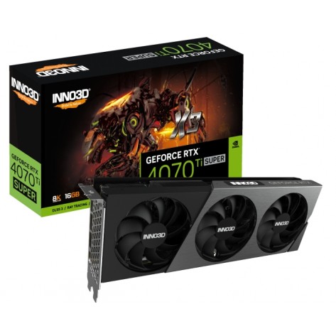 Видео карта Inno3D GeForce RTX 4070 Ti Super 16GB GDDR6X X3 OC - N407TS3-166XX-186158N