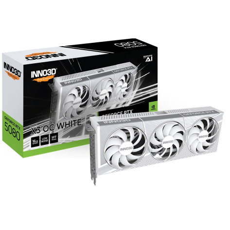 Видео карта Inno3D GeForce RTX 5080 16GB GDDR7 X3 OC White - N50803-16D7X-17605211