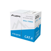 Кабел Lanberg Lan Cable FTP Cat.5e 305m Solid CU CPR Fluke Passed Grey - LCF6-11CU-0305-S