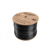 Кабел Lanberg LAN cable FTP Cat.6 305m Outdoor Solid CU Fluke Passed - LCF6-21CU-0305-BK