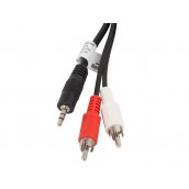 Кабел Lanberg mini jack 3.5mm  - CA-MJRC-10CC-0050-BK