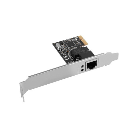 Мрежова карта Lanberg network interface card PCI-express gigabit ethernet RTL8111C low profile - PCE-1GB-201