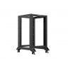 Комуникационен шкаф Lanberg open rack 19" 18U 600x800 black - OR01-6818-B