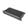 Пач панел Lanberg patch panel 12port 1U 10" CAT.6 shielded - PPF6-9012-B