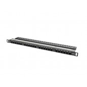 Пач панел Lanberg patch panel 24 port 0.5U CAT.6 - PPU6-0024-B