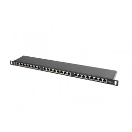 Пач панел Lanberg patch panel 24 port 0.5U CAT.6 shielded - PPS6-0024-B