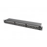 Пач панел Lanberg patch panel 24 port 1U CAT.5E shielded - PPS5-1024-B