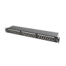 Пач панел Lanberg patch panel 24 port 1U CAT.6 shielded - PPS6-1024-B