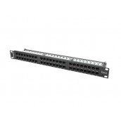 Пач панел Lanberg patch panel 48 port 1U CAT.6 - PPU6-1048-B