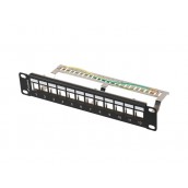Пач панел Lanberg patch panel blank 12 port 1U 10