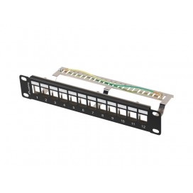Пач панел Lanberg patch panel blank 12 port 1U 10