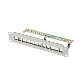 Lanberg patch panel blank 12 port 1U 10