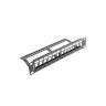 Пач панел Lanberg patch panel blank 12 port 1U with organizer for keystone modules black - PPKS-9112-B