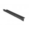 Пач панел Lanberg patch panel blank 24 port 1U for keystone modules - PPKS-1024-B