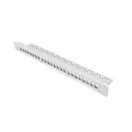 Lanberg patch panel blank 24 port 1U for keystone modules gray