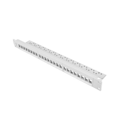 Пач панел Lanberg patch panel blank 24 port 1U for keystone modules gray - PPKS-1024-S