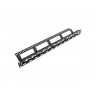 Пач панел Lanberg patch panel blank 24 port 1U staggered with organizer for keystone modules - PPKS-1224-B