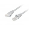 Кабел Lanberg patchcord CAT.6 utp lszh cu 10m grey fluke passed - PCU6-10CU-1000-S