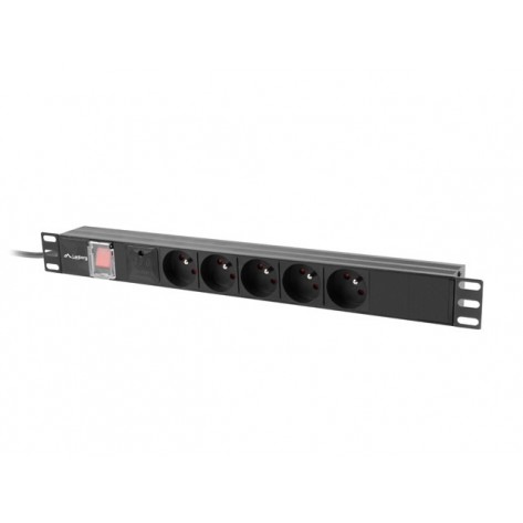 Разклонител Lanberg power distribution unit  - PDU-05E-0200-BK