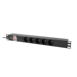 Разклонител Lanberg power distribution unit  - PDU-05E-0200-BK