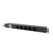 Разклонител Lanberg power distribution unit  - PDU-05E-0200-IEC-BK