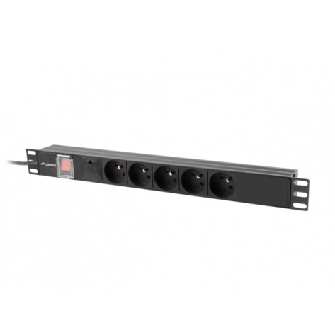 Разклонител Lanberg power distribution unit  - PDU-05E-0200-IEC-BK