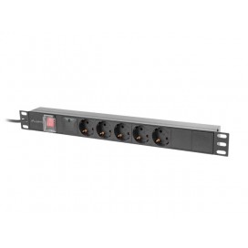 Разклонител Lanberg power distribution unit  - PDU-05F-0200-BK