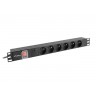 Разклонител Lanberg power distribution unit  - PDU-06E-0200-BK