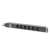 Разклонител Lanberg power distribution unit - PDU-06F-0200-BK Разклонител Lanberg power distribution unit - PDU-06F-0200-BK