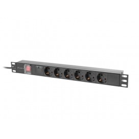 Разклонител Lanberg power distribution unit  - PDU-06F-0200-BK