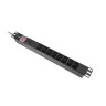 Разклонител Lanberg power distribution unit  - PDU-08I-0200-C20-BK