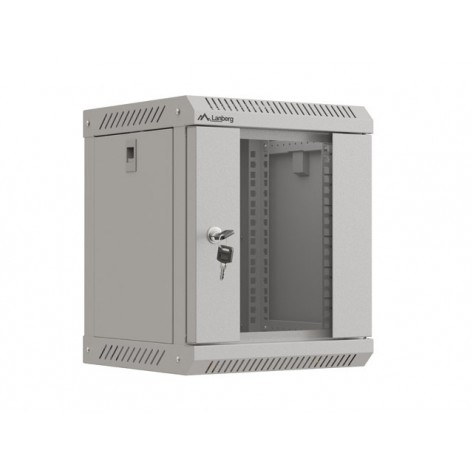 Комуникационен шкаф Lanberg rack cabinet 10" wall-mount 6U - WF11-3306-10S