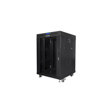 Комуникационен шкаф Lanberg rack cabinet 19" free-standing 15U - FF01-6615-12BL