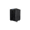 Комуникационен шкаф Lanberg rack cabinet 19" free-standing 15U - FF01-6615-12BL