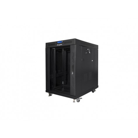 Комуникационен шкаф Lanberg rack cabinet 19" free-standing 15U - FF01-8015-12BL