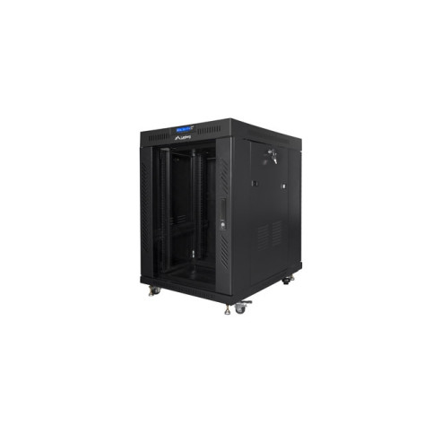 Комуникационен шкаф Lanberg rack cabinet 19" free-standing 15U - FF01-8015-12BL