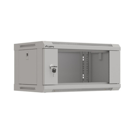 Комуникационен шкаф Lanberg rack cabinet 19" wall-mount 4U - WF03-5304-10S