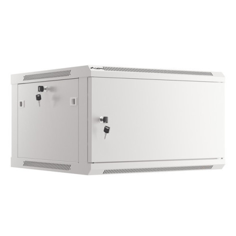 Комуникационен шкаф Lanberg rack cabinet 19" wall-mount 6U - WF01-6606-00S