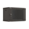 Комуникационен шкаф Lanberg rack cabinet 19" wall-mount 6U - WF03-5306-10B