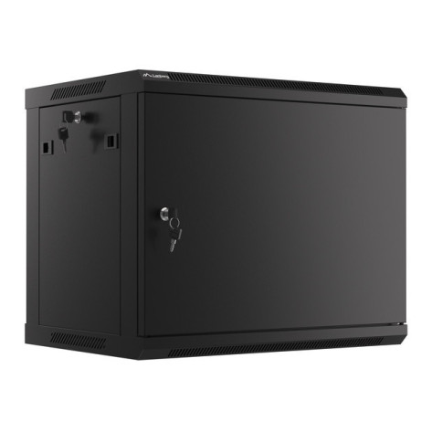 Комуникационен шкаф Lanberg rack cabinet 19" wall-mount 9U - WF01-6409-00B