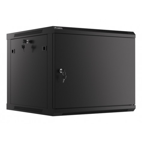 Комуникационен шкаф Lanberg rack cabinet 19" wall-mount 9U - WF01-6609-00B
