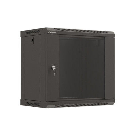 Комуникационен шкаф Lanberg rack cabinet 19" wall-mount 9U - WF03-5309-10B